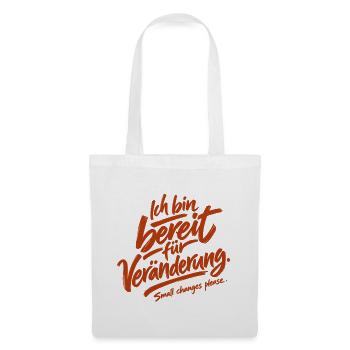 Small changes please. - Stoffbeutel - Weiß - Vorne