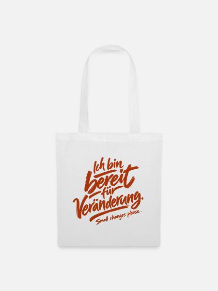 Small changes please. - Stoffbeutel - Weiß
