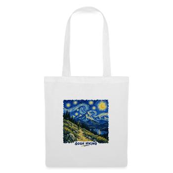 Wandern mit Gogh - Stoffbeutel - Weiß - Vorne