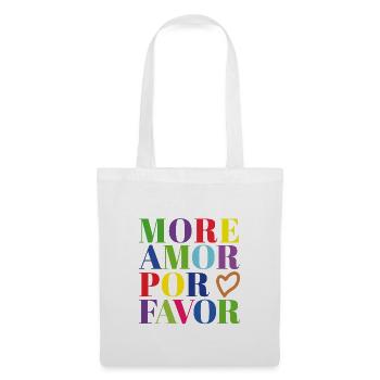 More Amor por Favor - Stoffbeutel - Weiß - Vorne