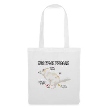 Space Dog Programm - Stoffbeutel - Weiß - Vorne