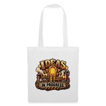 Ideen in Arbeit Steampunk - Stoffbeutel - Weiß - Vorne