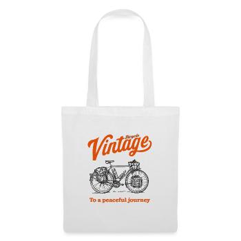 Bike vintage - Stoffbeutel - Weiß - Vorne