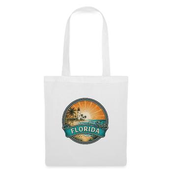 Florida Sunshine Coast Vintage-Reisegeschenk - Stoffbeutel - Weiß - Vorne