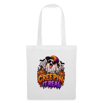 Creep It Real Halloween Ghost - Stoffbeutel - Weiß - Vorne