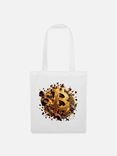 Bitcoin Unbreakable - Stoffbeutel - Weiß