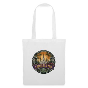 Louisiana New Orleans Bayou Reisesouvenir - Stoffbeutel - Weiß - Vorne