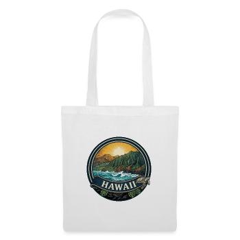Hawaii Na Pali Coast Retro Surf-Reisegeschenk - Stoffbeutel - Weiß - Vorne