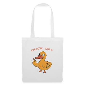 Duck Off Cartoon Duck - Stoffbeutel - Weiß - Vorne