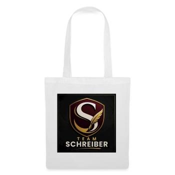 Team Schreiber Nachname Familien Name Teamwork  - Stoffbeutel - Weiß - Vorne