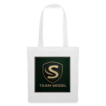 Team Seidel Logo Namenschild Familienname Firmen - Stoffbeutel - Weiß - Vorne
