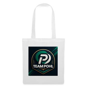 Team Pohl Logo Nachname Name Familie Firma - Stoffbeutel - Weiß - Vorne