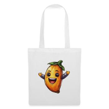 Fröhliche Banane  - Stoffbeutel - Weiß - Vorne