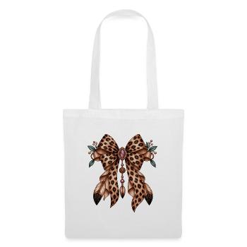Leopard Bow Jewel Dream - Stoffbeutel - Weiß - Vorne