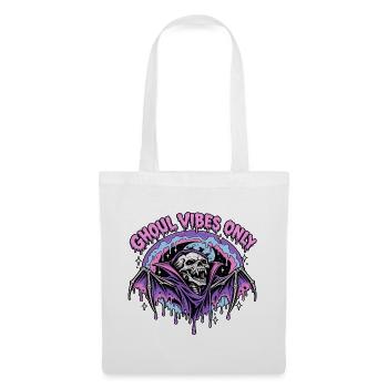 Ghoul Vibes Bat Halloween - Stoffbeutel - Weiß - Vorne