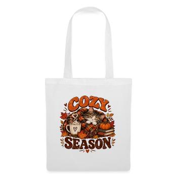 Katzengemütliche Herbstsaison - Stoffbeutel - Weiß - Vorne
