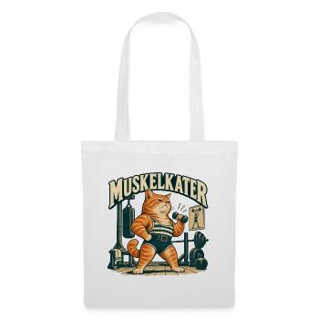 Muskelkater - Stoffbeutel - Weiß - Vorne
