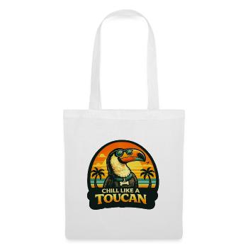 Chill wie ein Toucan - Stoffbeutel - Weiß - Vorne