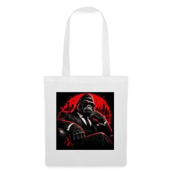 Red Black Business Gorilla - Stoffbeutel - Weiß - Vorne