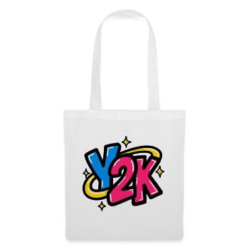 GEN Z ZITIERT TYPOGRAFIEDESIGN – Y2K - Stoffbeutel - Weiß - Vorne