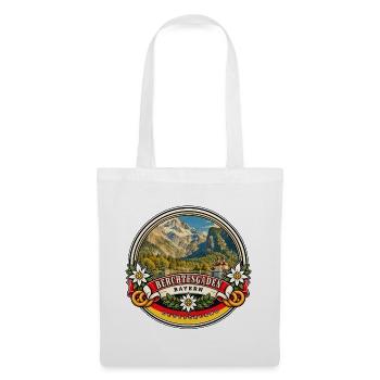 Berchtesgaden Bayern Vintage Reisedesign - Stoffbeutel - Weiß - Vorne