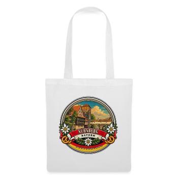 Nürnberg Bayern Vintage Reisedesign - Stoffbeutel - Weiß - Vorne