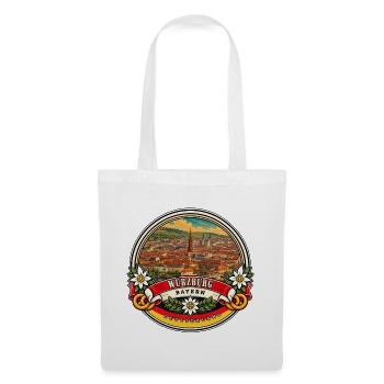 Würzburg Bayern Vintage Reisedesign - Stoffbeutel - Weiß - Vorne