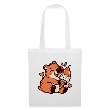 Kawaii Capybara - Stoffbeutel - Weiß - Vorne