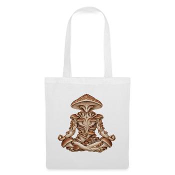 Pilz-Geist-Meditations-Tee - Stoffbeutel - Weiß - Vorne