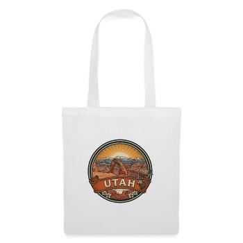 Utah Delicate Arch Canyon Vintage-Reisegeschenk - Stoffbeutel - Weiß - Vorne