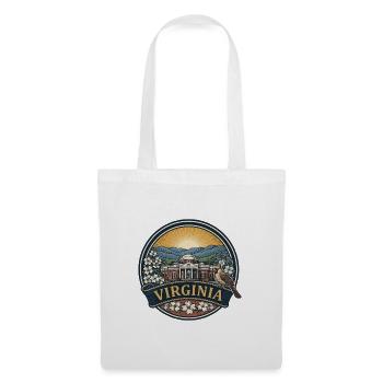 Virginia Monticello Blue Ridge Reisesouvenir - Stoffbeutel - Weiß - Vorne