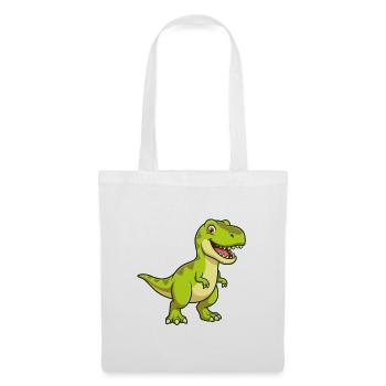 Dino Dinosaurier - Stoffbeutel - Weiß - Vorne