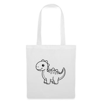 Dino Dinosaurier - Stoffbeutel - Weiß - Vorne