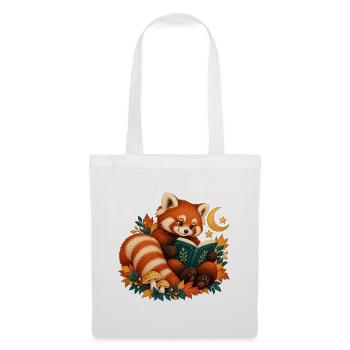 Red Panda Law at Night - Stoffbeutel - Weiß - Vorne