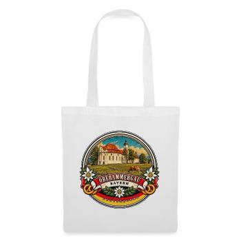 Oberammergau Bayern Vintage Reisedesign - Stoffbeutel - Weiß - Vorne
