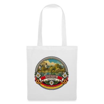 Rosenheim Bayern Vintage Reisedesign - Stoffbeutel - Weiß - Vorne