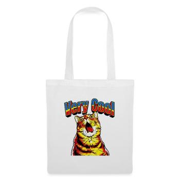 Very Cool Schreiende Katze Meme Pop Art - Stoffbeutel - Weiß - Vorne
