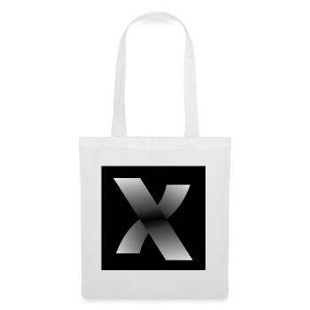 Metallisches X-Gradientendesign - Stoffbeutel - Weiß - Vorne