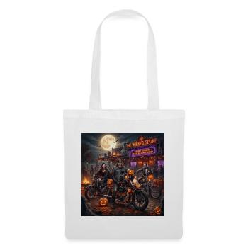 The Wicked Spoke Halloween Biker Night - Stoffbeutel - Weiß - Vorne