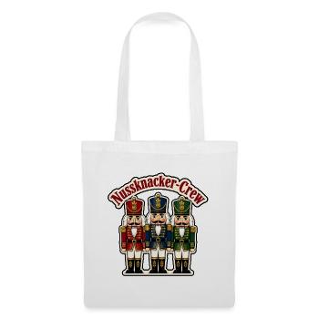 Nussknacker Crew Weihnachten Soldaten Vektor Shirt - Stoffbeutel - Weiß - Vorne