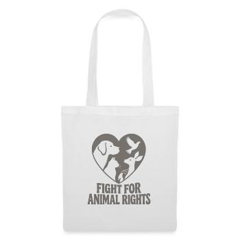 Fight For Animal Rights - Stoffbeutel - Weiß - Vorne