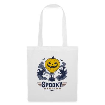 Pumpkin Flug Spooky Airline - Stoffbeutel - Weiß - Vorne