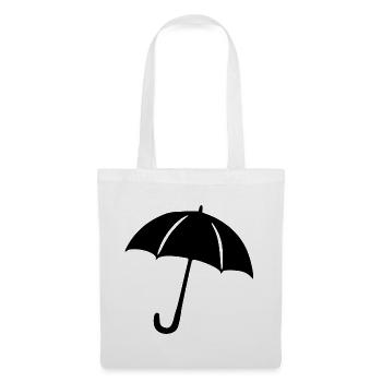 Regenschirm Regen Meteorologe Geschenk  - Stoffbeutel - Weiß - Vorne