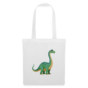 Dinosaurier Brontosaurus - Stoffbeutel - Weiß - Vorne