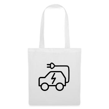Elektrische Fahrzeuge - Stoffbeutel - Weiß - Vorne