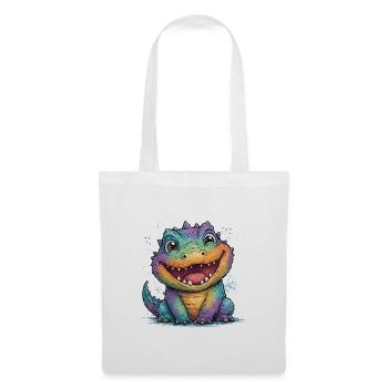 Rainbow Krokodil - Stoffbeutel - Weiß - Vorne