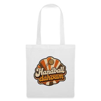 Handball dahoam Retro 70er Jahre Vektor Shirt - Stoffbeutel - Weiß - Vorne