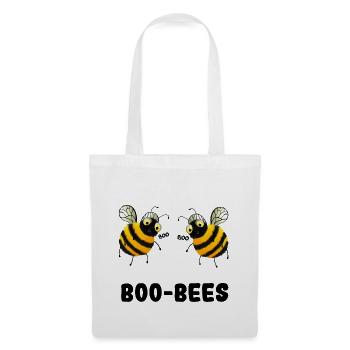 Boo-Bees - Zwei Bienen sagen Boo - Stoffbeutel - Weiß - Vorne
