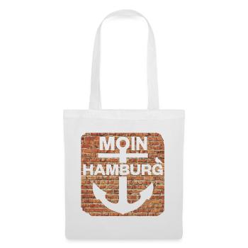 Moin_Hamburg - Stoffbeutel - Weiß - Vorne