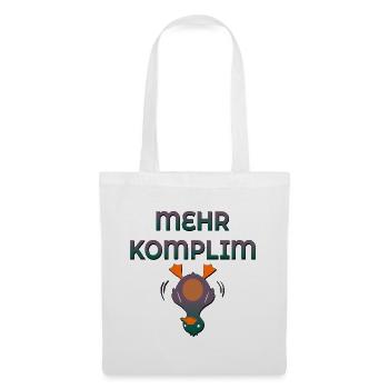 Komplimente Ente - Stoffbeutel - Weiß - Vorne